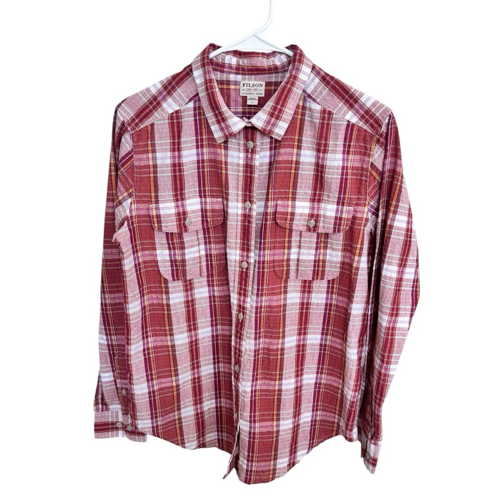 Filson Women's Conway Striped Shirt Size L